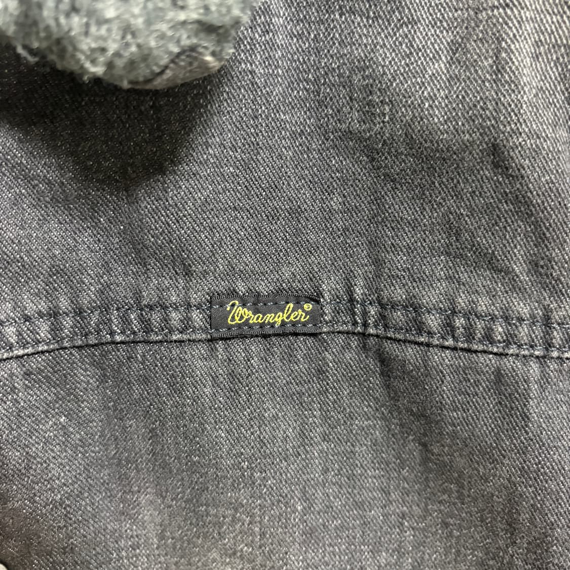 랭글러 X 빔즈 별주 레인지 코트 쉐르파 흑청 데님자켓 / M 상품이미지5