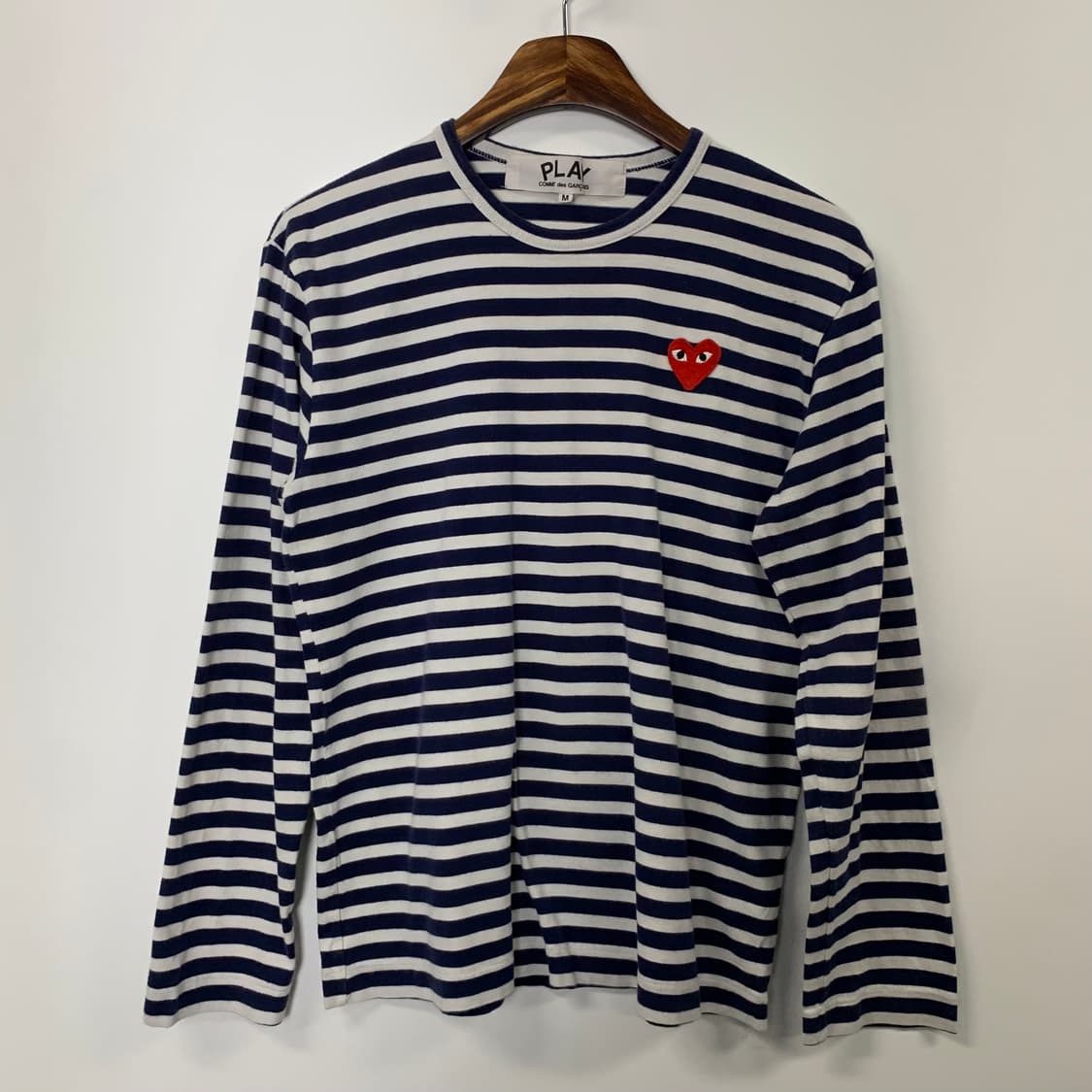 꼼데가르송 플레이 스트라이프 롱 슬리브 긴팔티 상품이미지2
