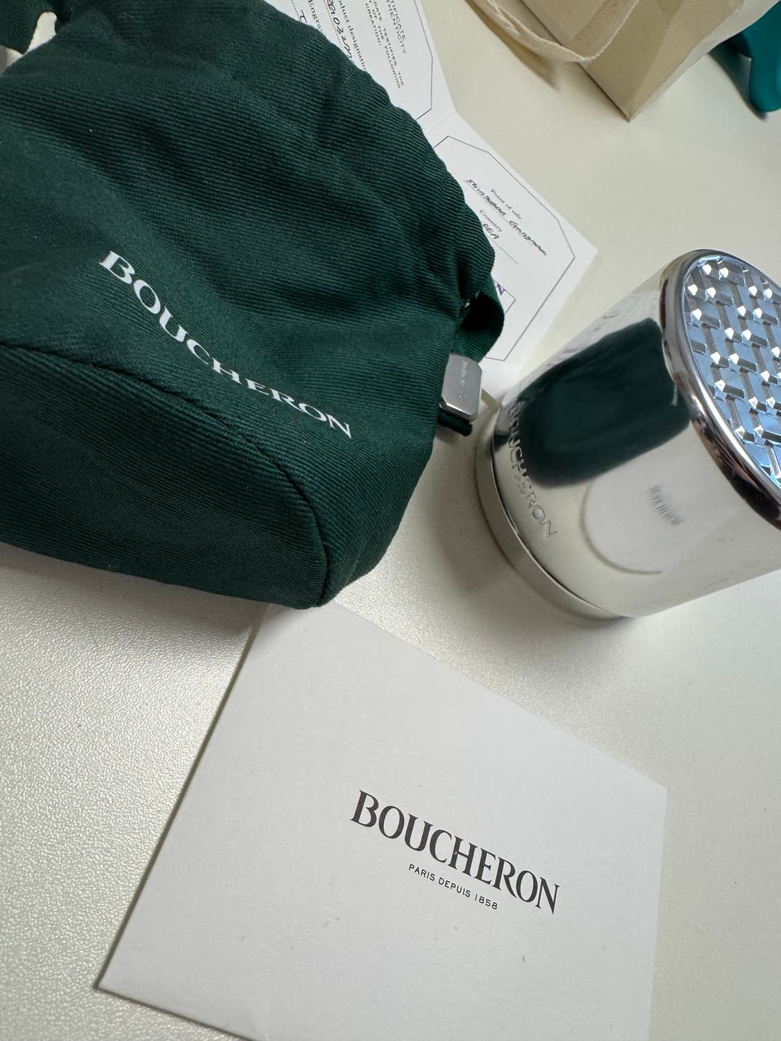 부쉐론 콰트로 더블화이트 다이아 반지 화이트골드 45t 상품이미지2