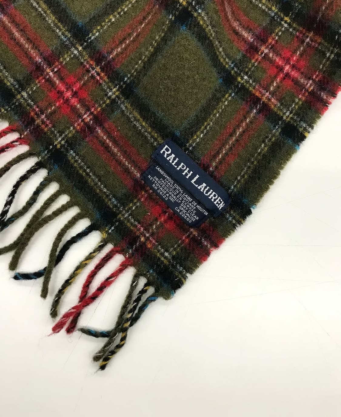 폴로 울 체크 머플러 상품이미지3