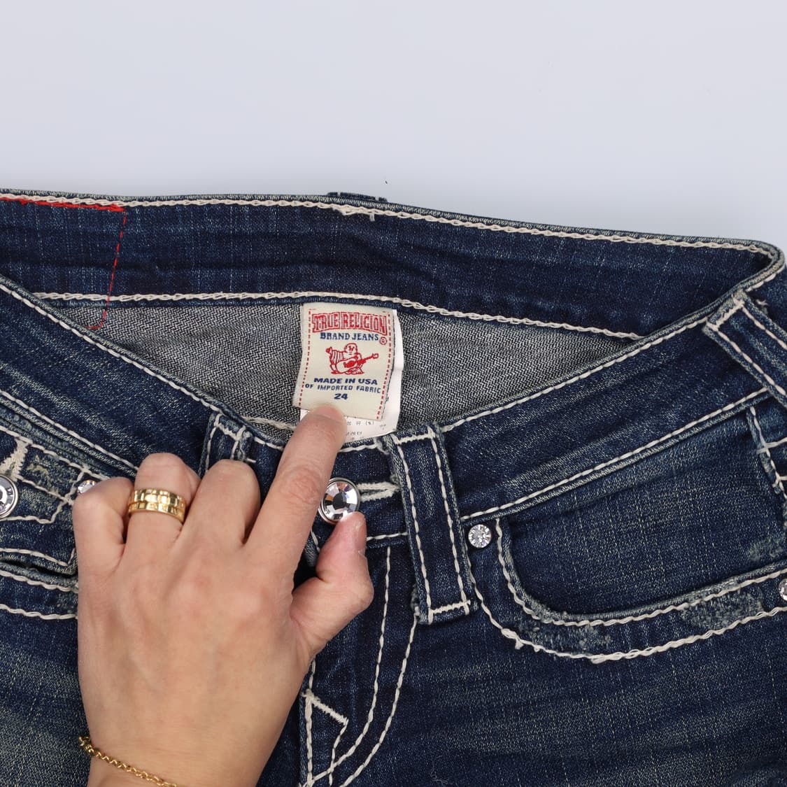 24 트루릴리전 데님 부츠컷팬츠  0324H1 상품이미지4