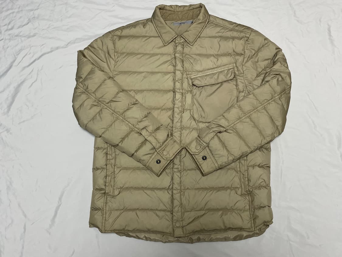 시리즈 퀄팅 가먼트다잉 다운패딩셔츠자켓 상품이미지1