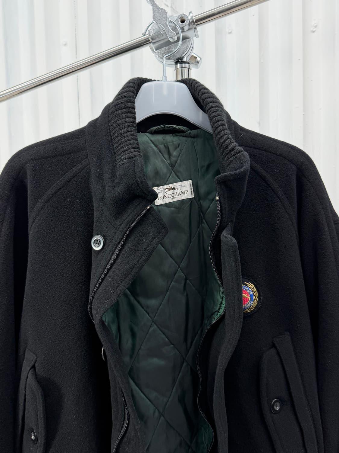 80s Longchamp Heritage Wool Bomber 상품이미지7