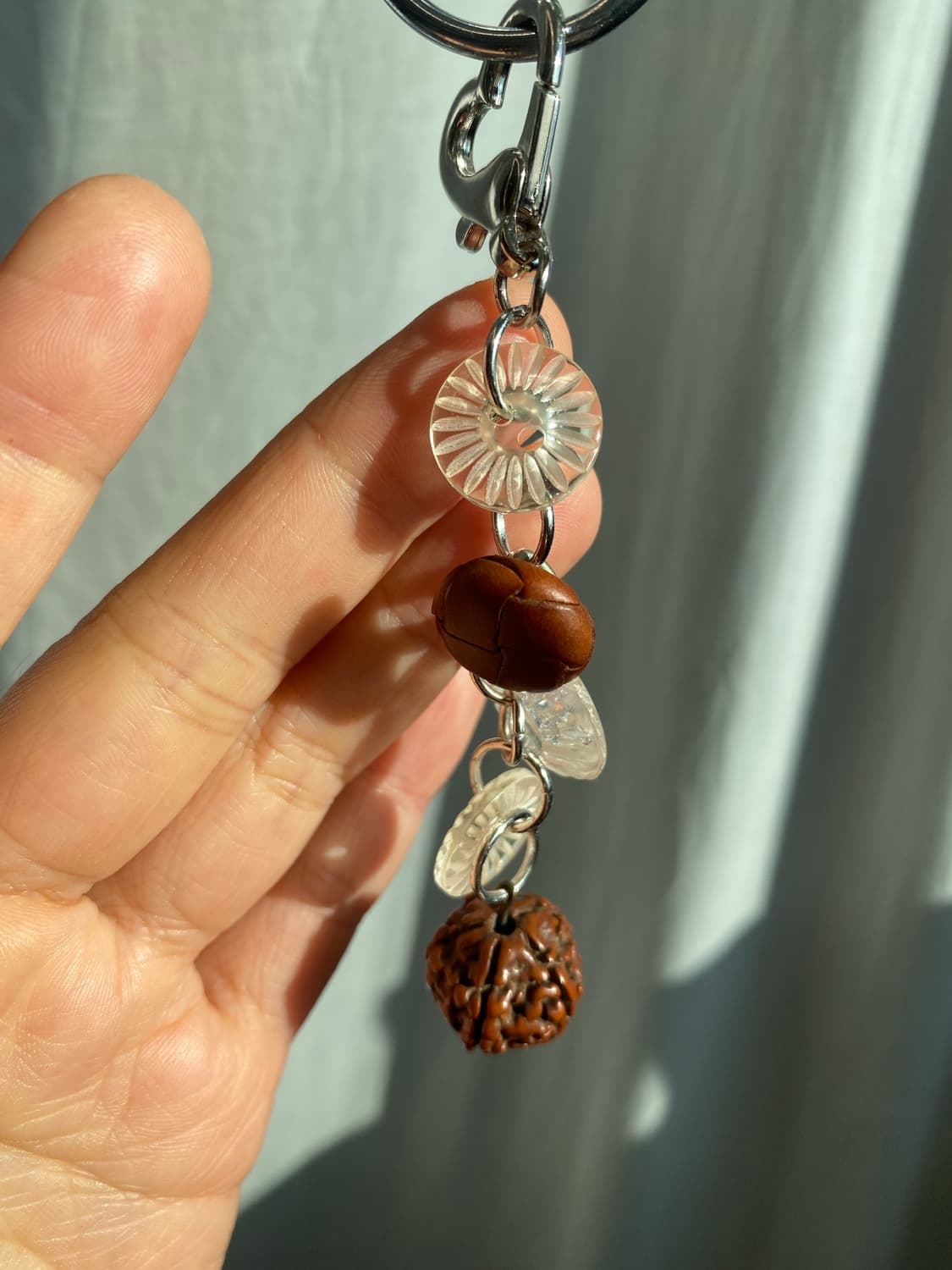 vintage button keyring_clear 상품이미지1