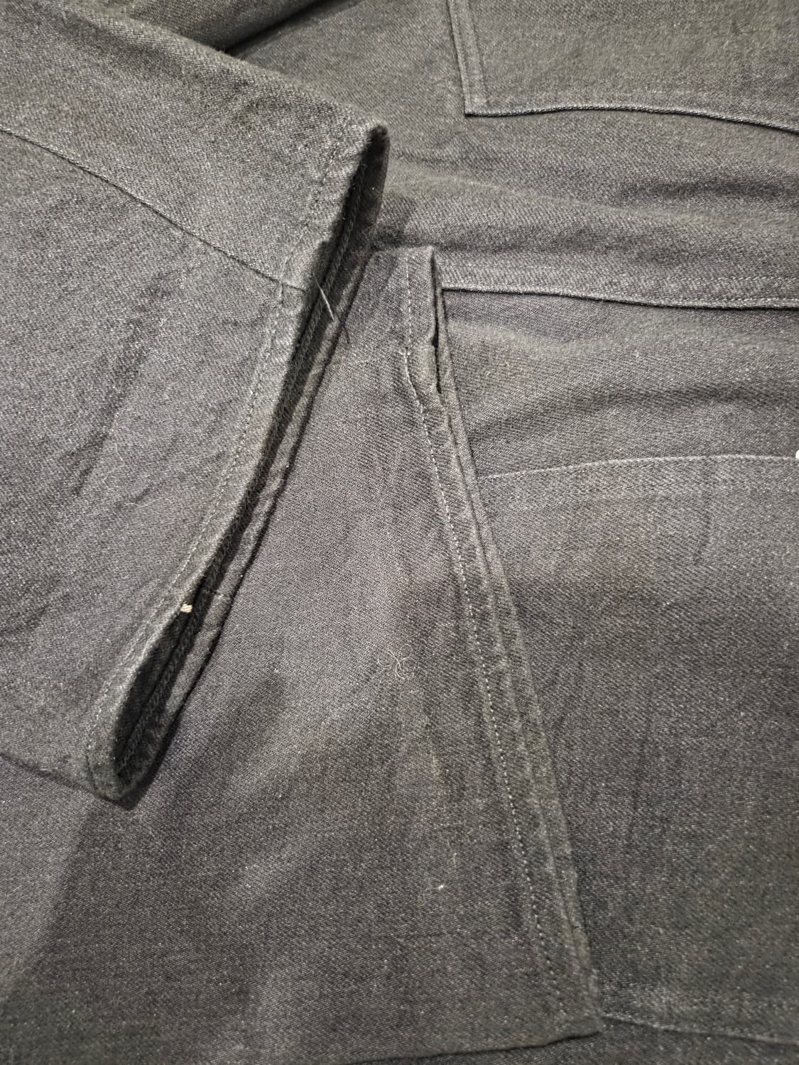 피그벨 pm-301 블랙 클래식 와이드 진 30사이즈 상품이미지4