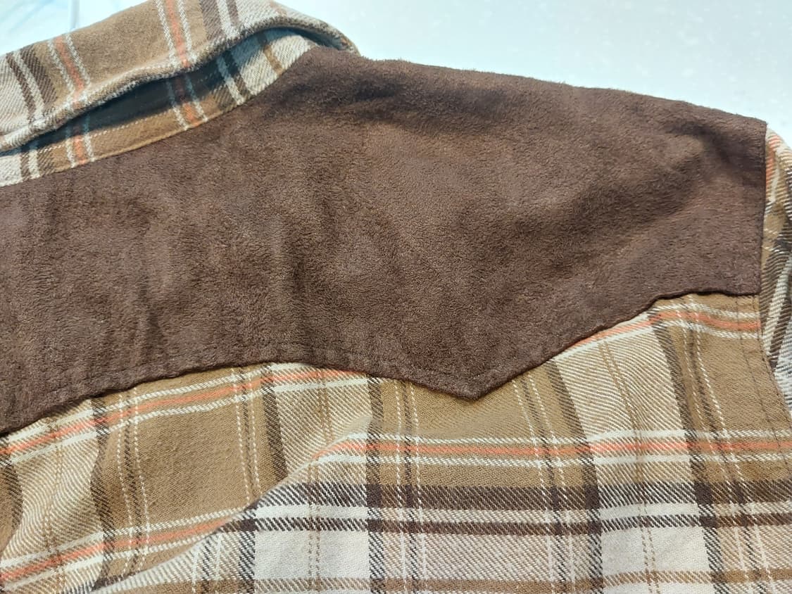 out of sight 웨스턴 플란넬 헌팅 셔츠 90~95 체감 상품이미지3