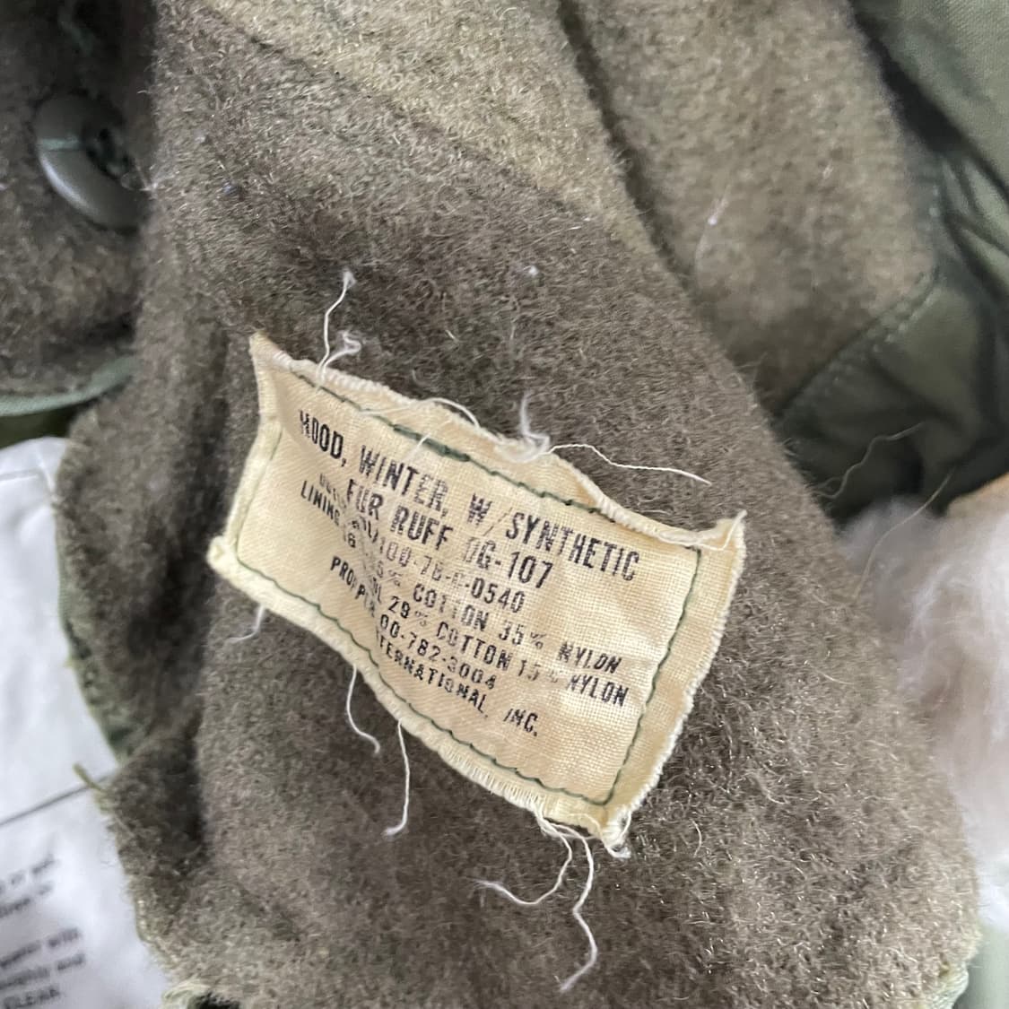 M51 피쉬테일 개파카 야상 (내피 모자 풀구성) 상품이미지6