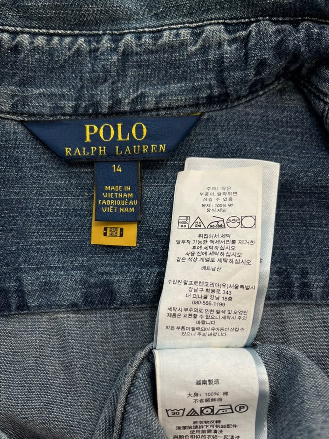 폴로 랄프 로렌 데님 원피스/#3400 상품이미지5