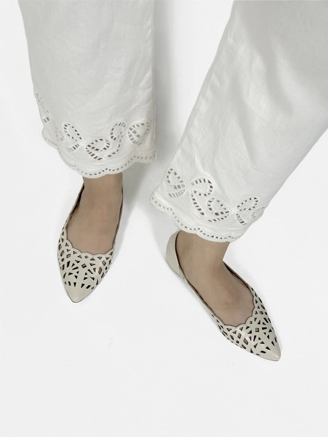 Gallery Visconti Donna ribbon pants 상품이미지5