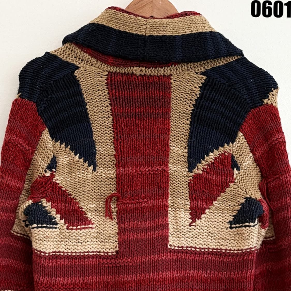 데님앤서플라이 랄프로렌 성조기 숄 카라 가디건 XS 0601 상품이미지10