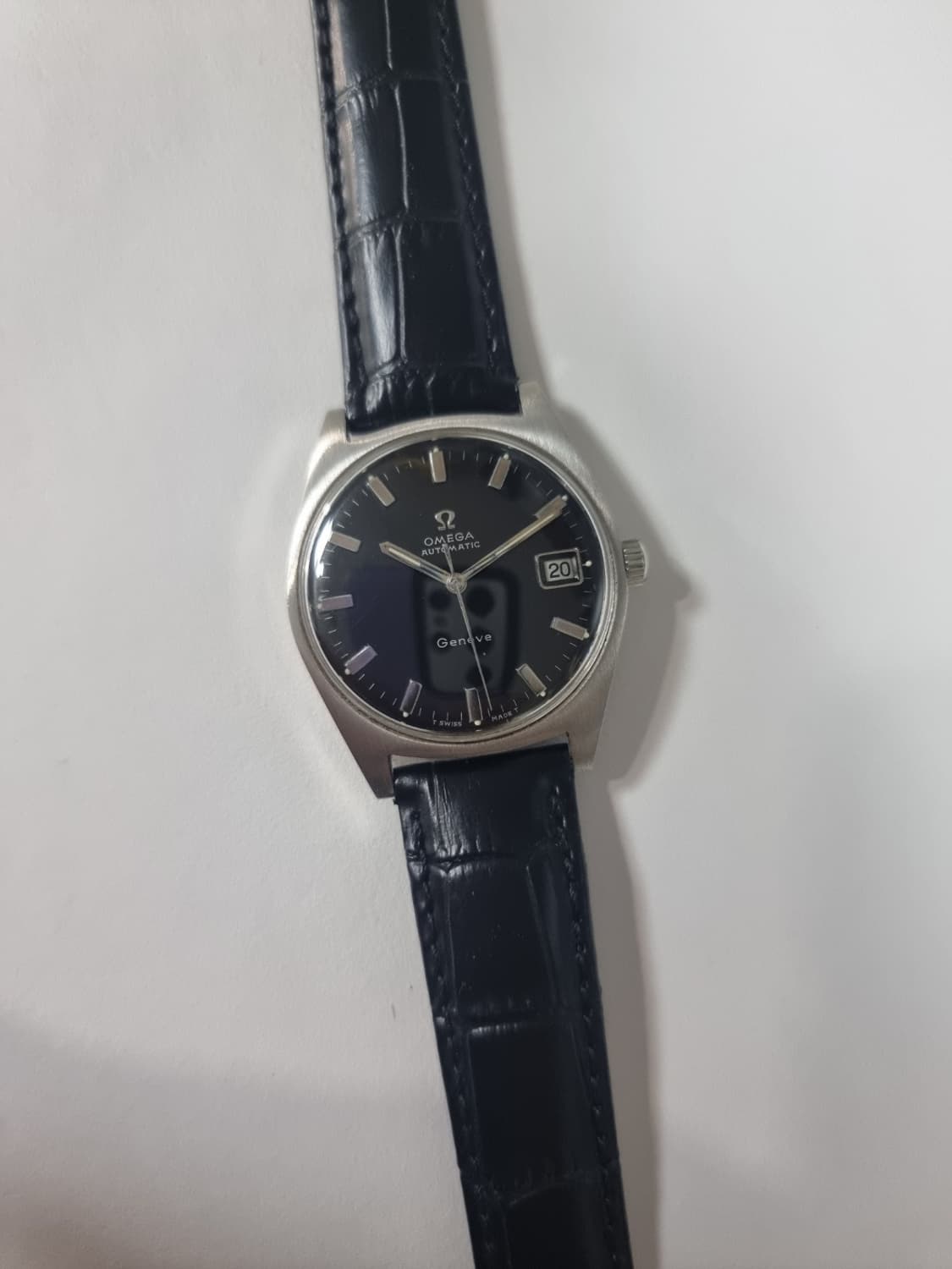 OMEGA 정품 오메가 제네브 시계 블랙다이얼 은행잎 35mm 상품이미지8