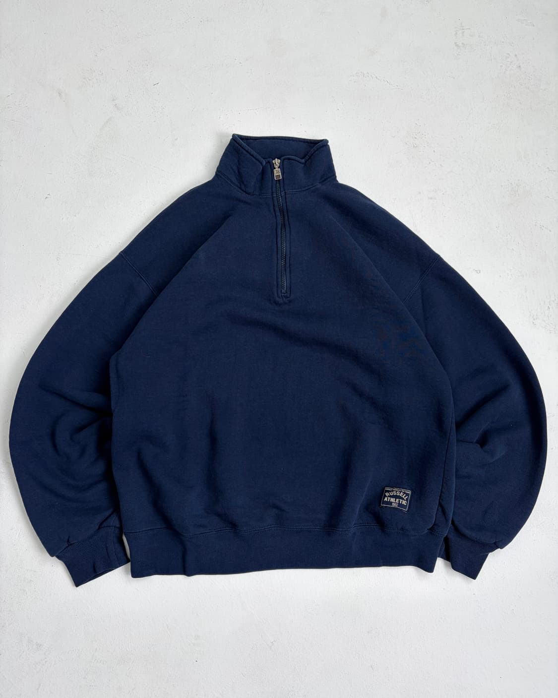 90s Russell Quarter Zip Sweatshirt (navy 상품이미지1