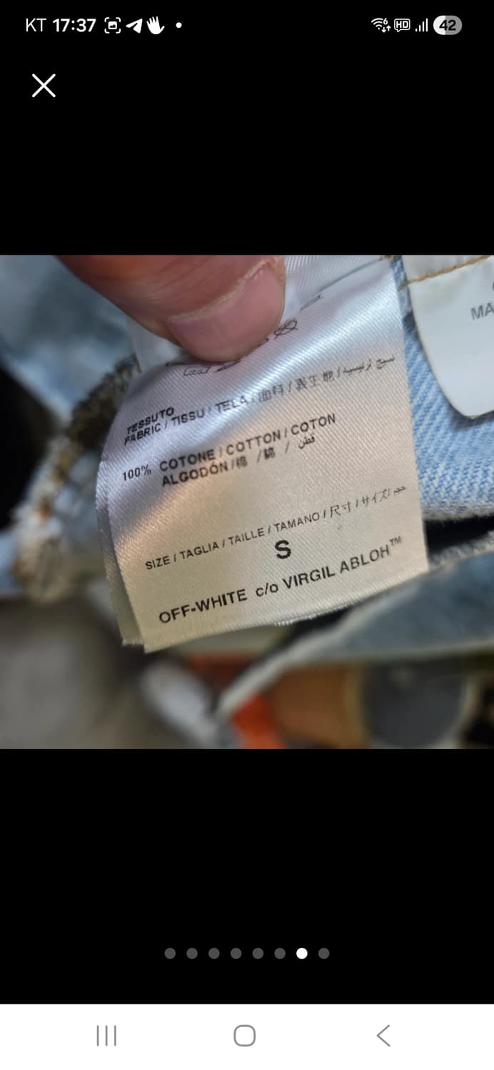 오프화이트 데님 셔츠 자켓 상품이미지7