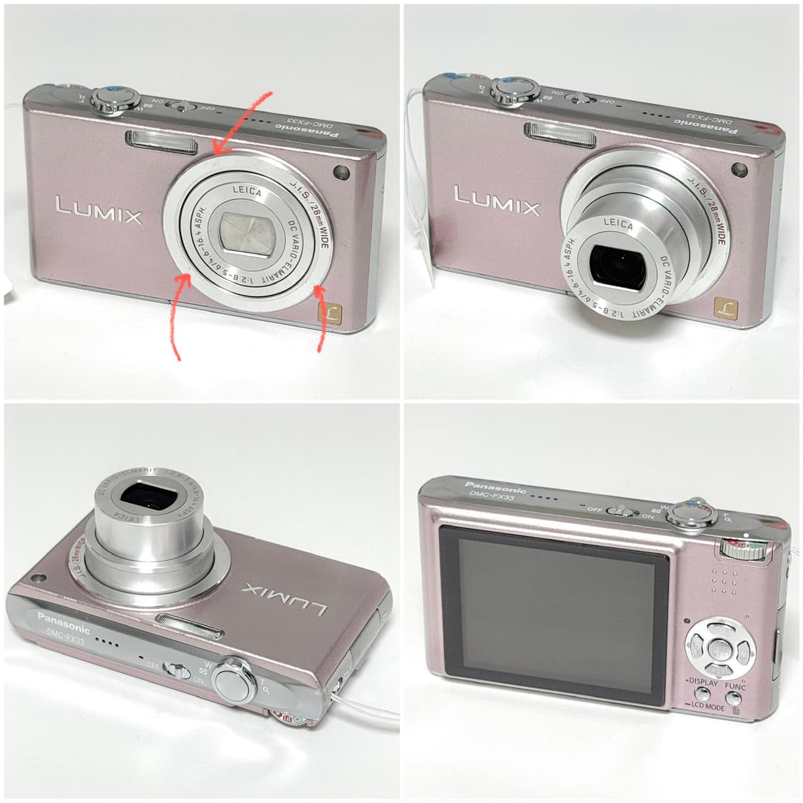 파나소닉 루믹스 FX33 핑크 빈티지디카 상품이미지3