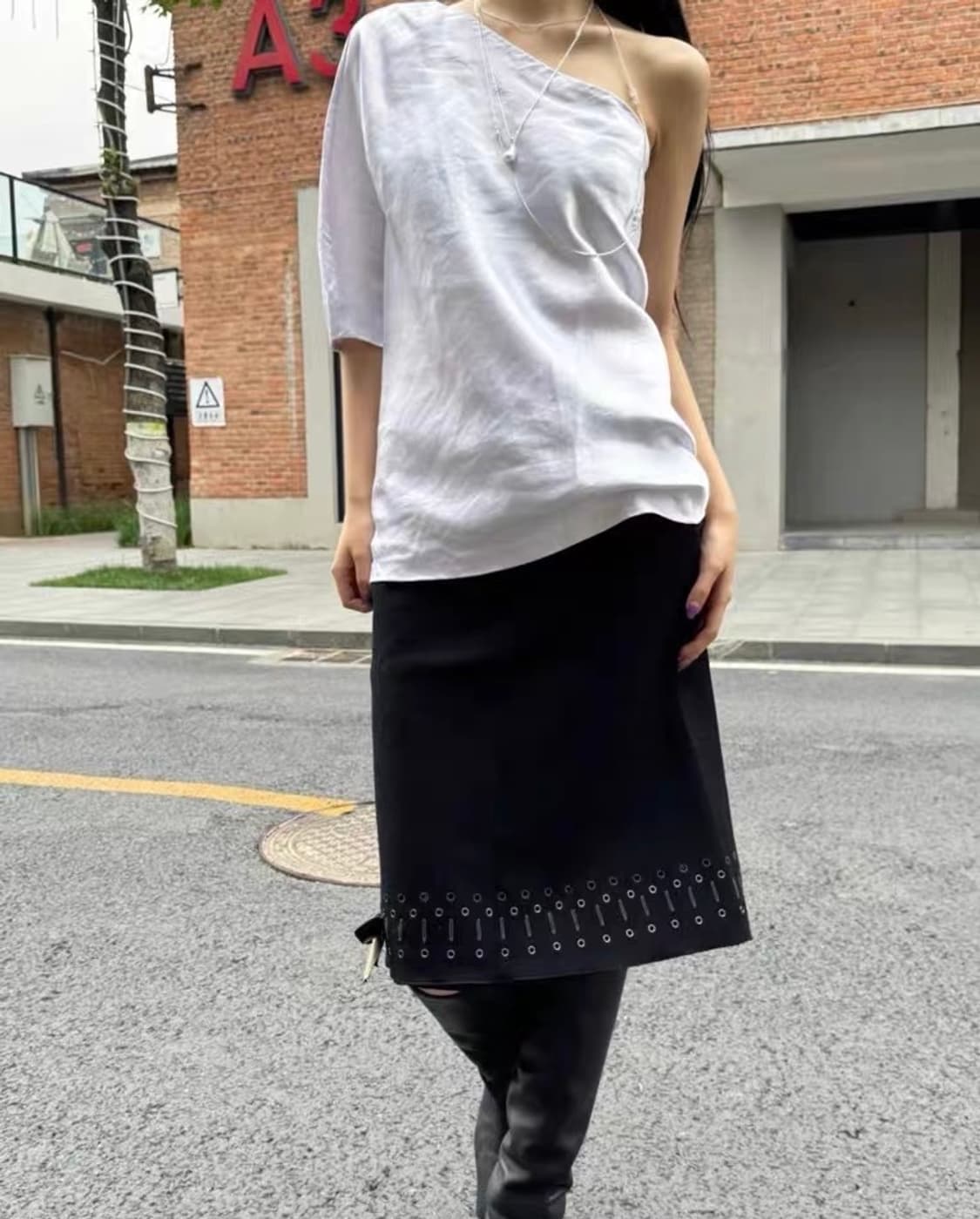 prada 리본 치마 상품이미지2