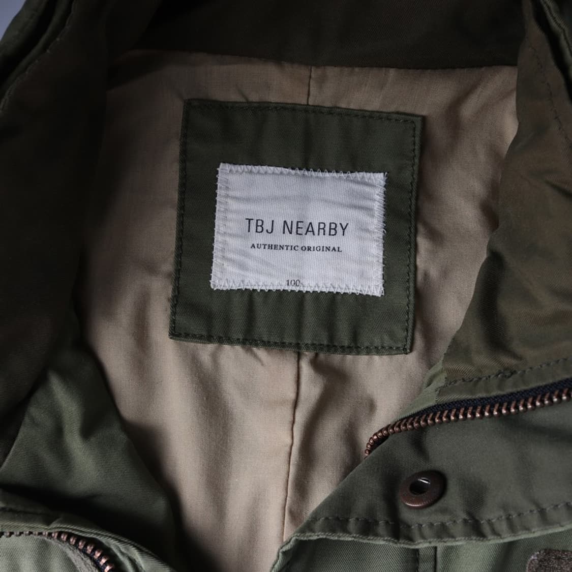 TBJ NEARBY 카키 밀리터리 필드 자켓 L 상품이미지6