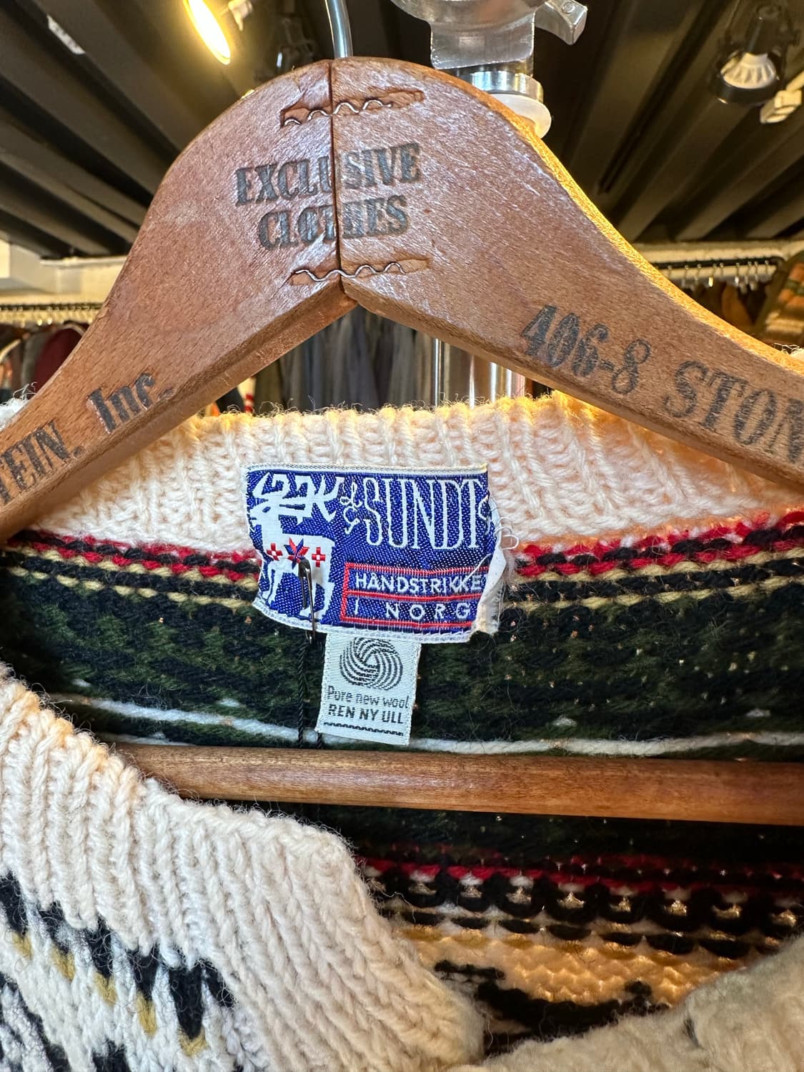 Sundt 핸드 니트 헤비 울 노르웨이 노르딕 스웨터 상품이미지8