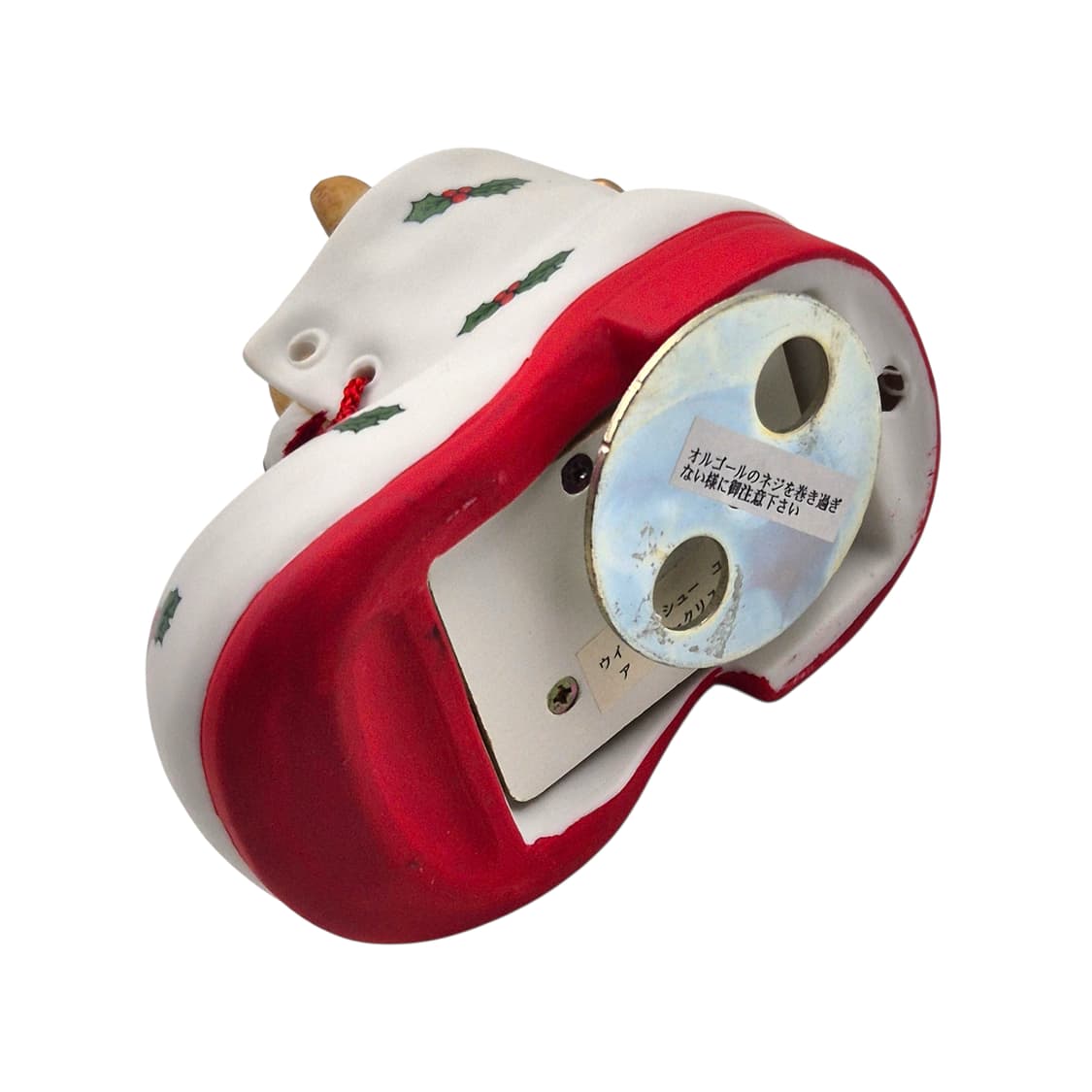 00s 세토 크리스마스 부츠 베어 도자기 오르골 상품이미지5