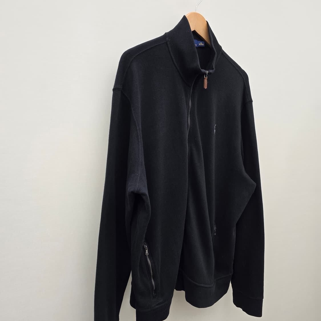 폴로랄프로렌 블랙 풀 지퍼 트랙 니트 상품이미지2