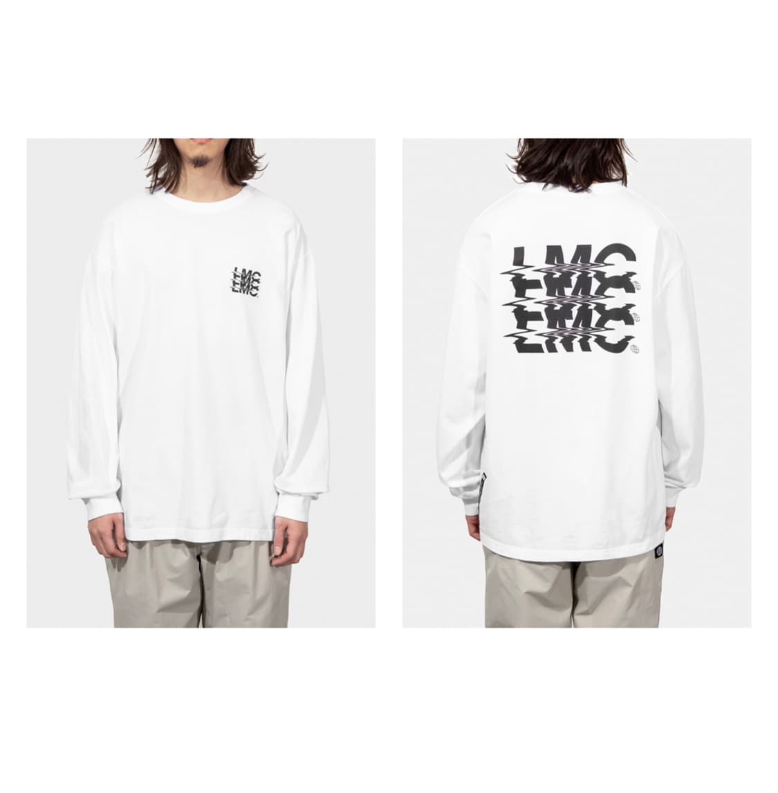 LMC 노이즈 로고 긴팔티 맨투맨 티셔츠 L 상품이미지1