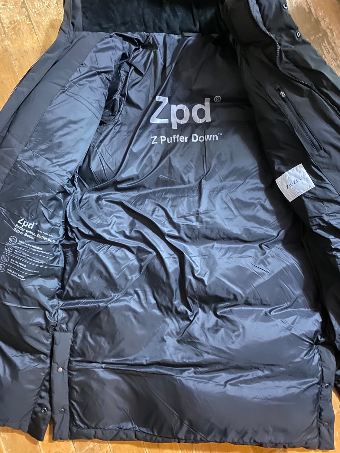 ZIOZIA Z Puffer Down 대장급 충전량 롱패딩 100 상품이미지5