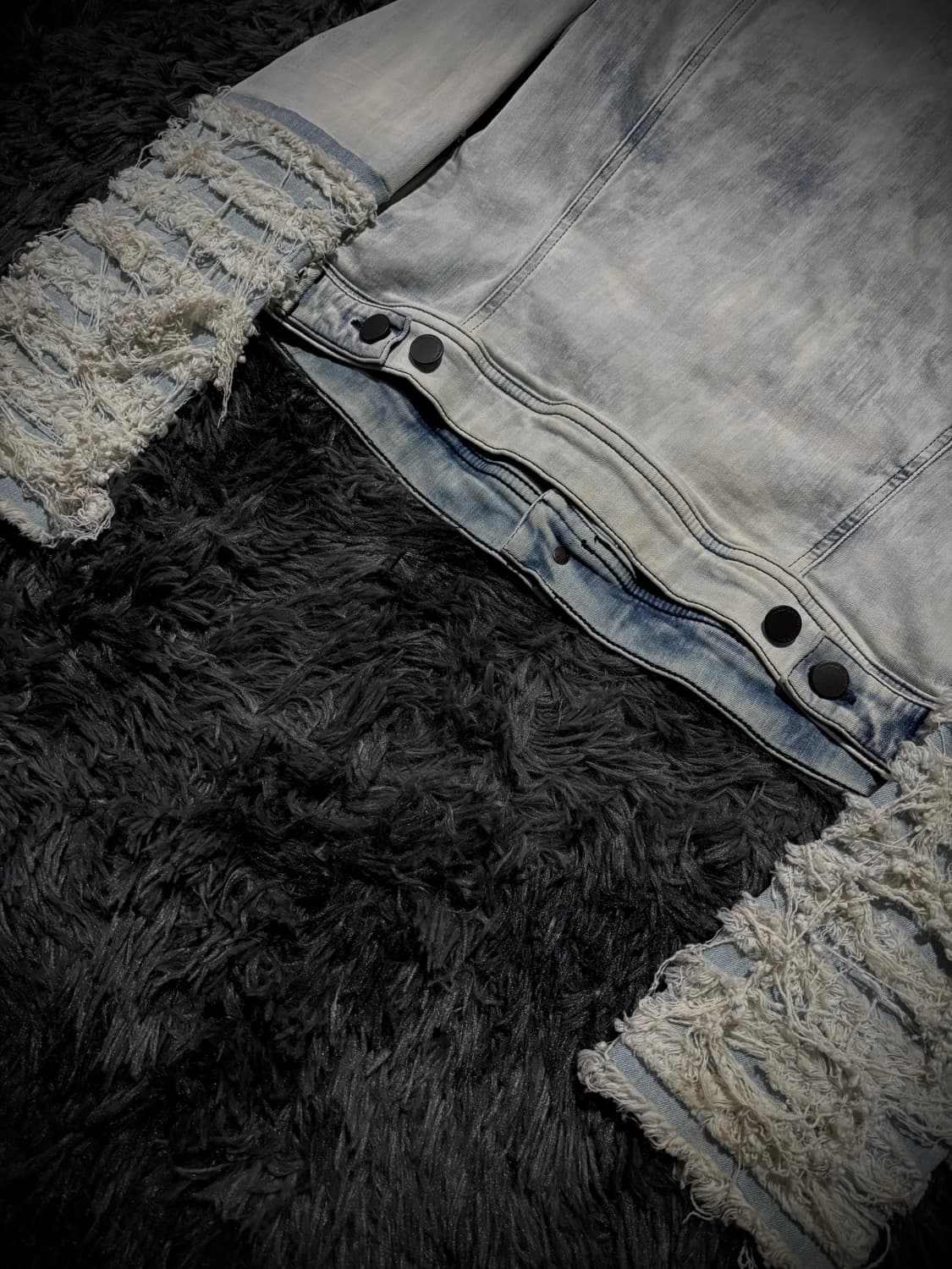 Diesel 연청 화이트 팔 부분 데미지 디테일 데님자켓 상품이미지7