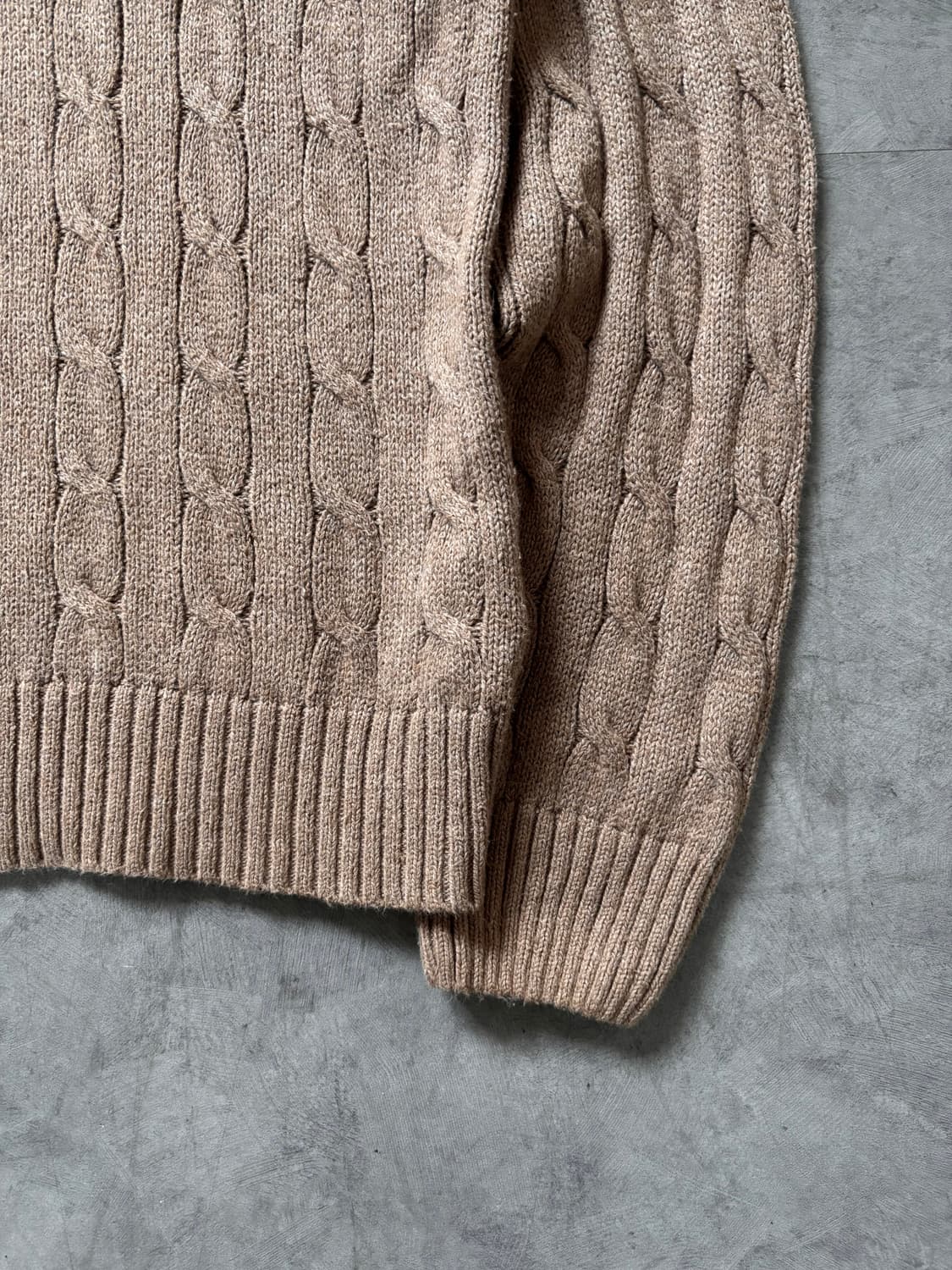 Polo 폴로 랄프로렌 베이지 컬러 케이블 니트 상품이미지4