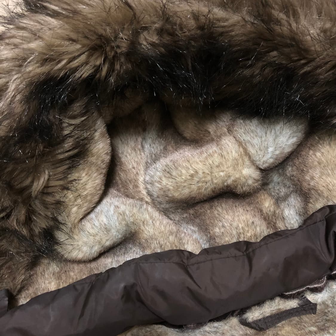 아베크롬비 순록 로고 울프죠 브라운 패딩 상품이미지5