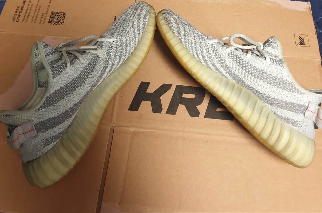 아디다스 이지부스트 350 V2 블루틴트 스니커즈 (290) 상품이미지4