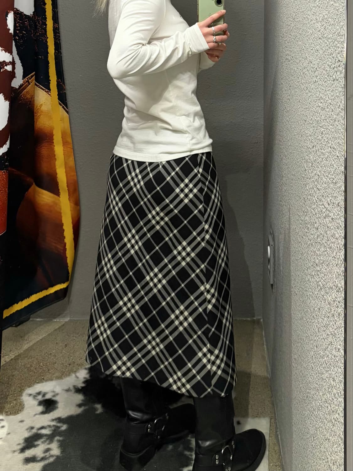 버버리 노바체크 스커트 상품이미지5