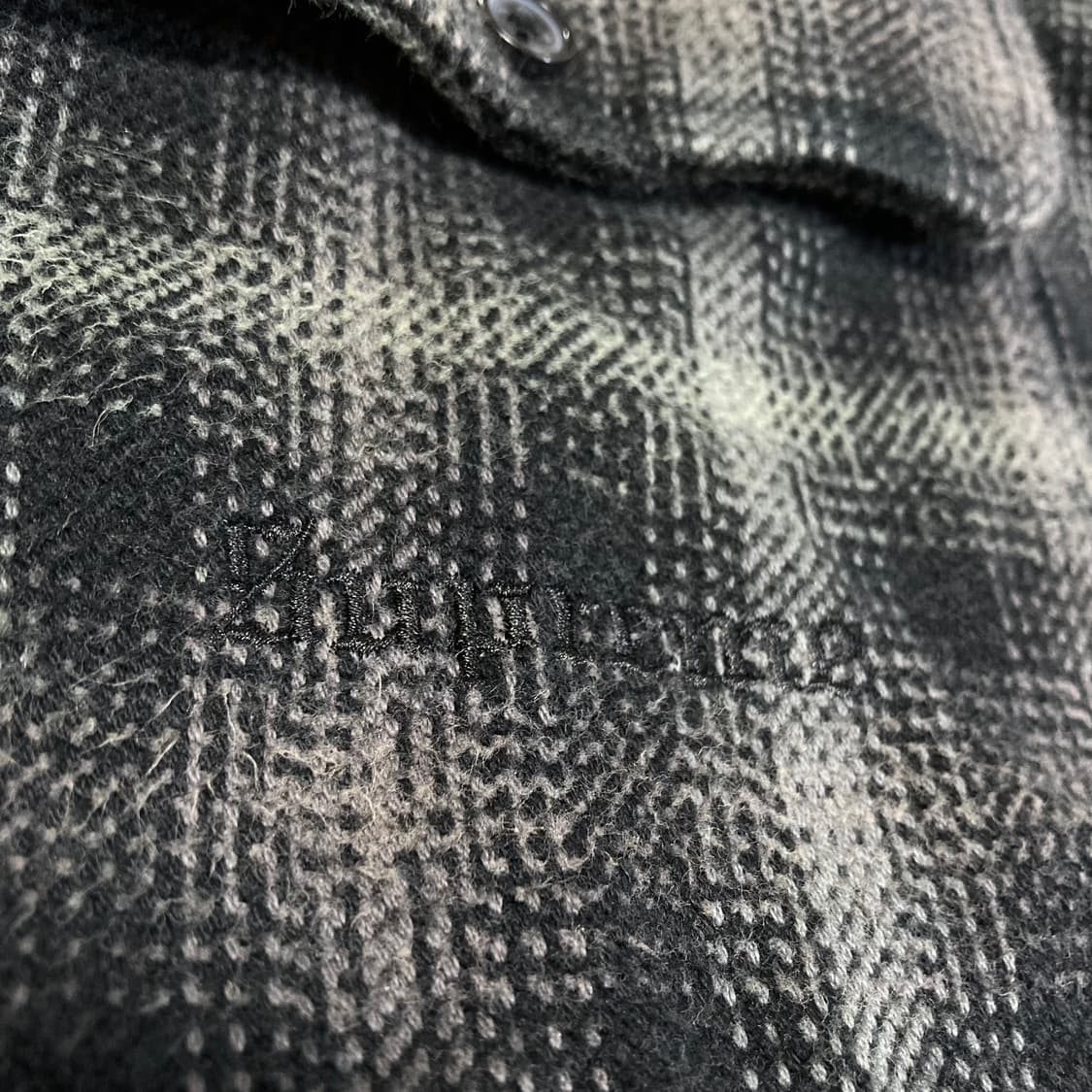 (L) 슈프림 23FW 하운드투스 플레이드 플란넬 셔츠 블랙 상품이미지3