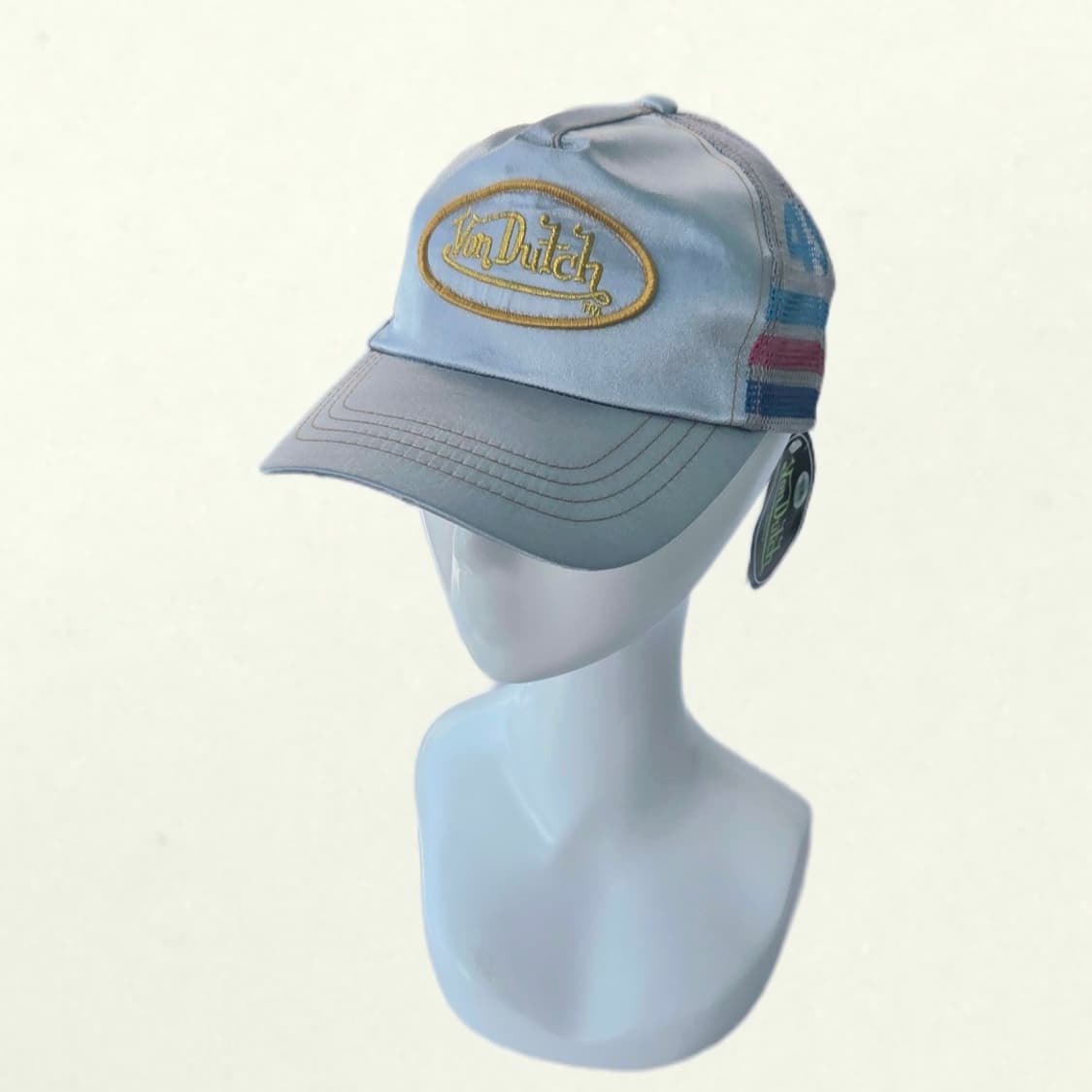 본더 실버x그레이 새틴 메쉬캡 데드스탁 상품이미지1