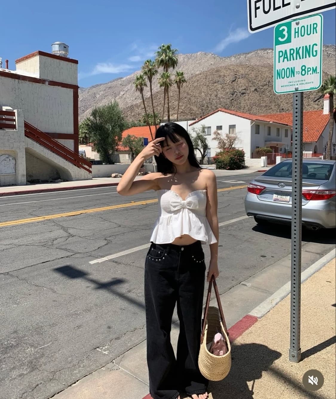 위드아웃썸머 스터드 블랙 데님진 M 상품이미지4