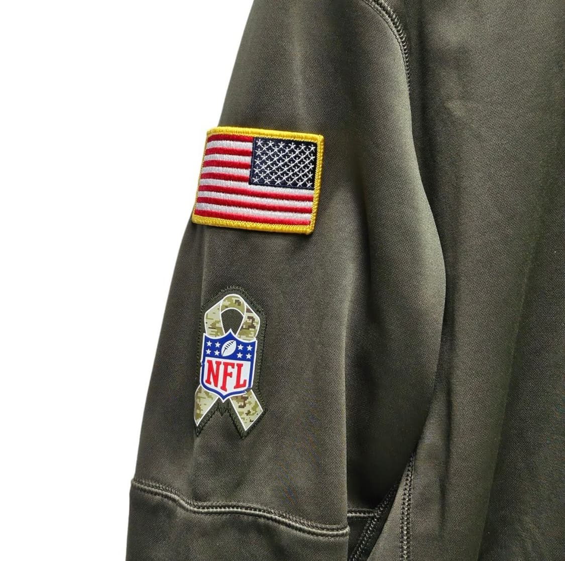 [L] 나이키×NFL USA 카키 후드 밀리터리 디테일 상품이미지6