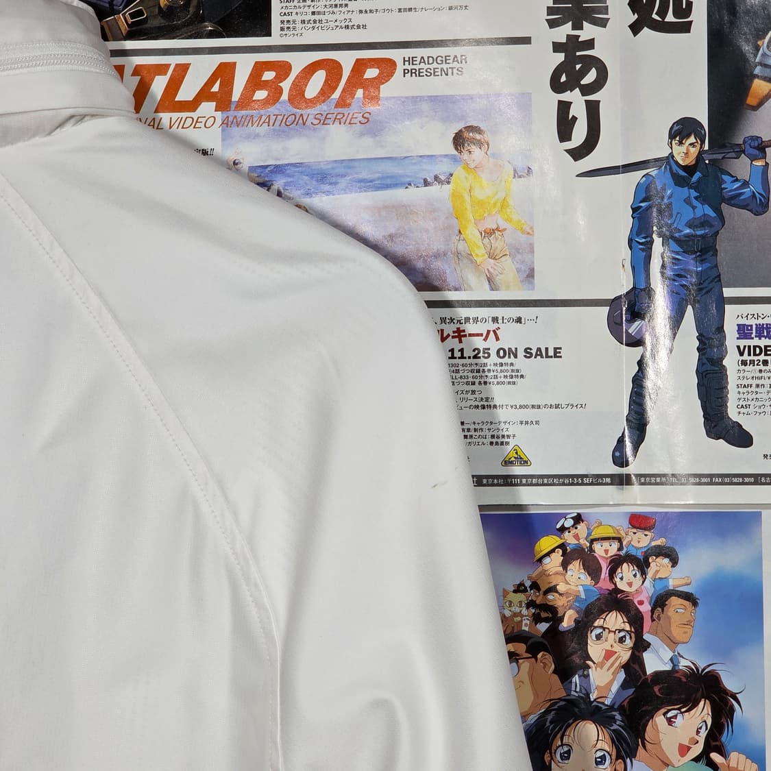 아디다스 올드스쿨 화이트 삼선 바람막이 상품이미지8