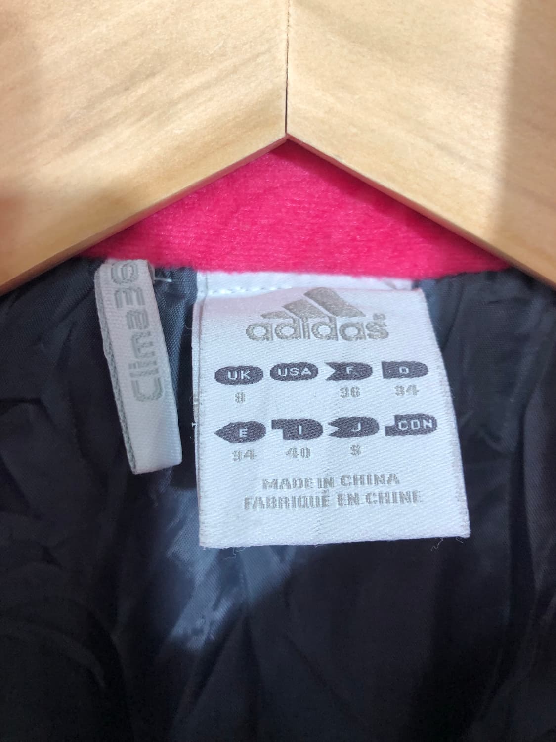 아디다스 핑크 삼선 바막 자켓 S  상품이미지9