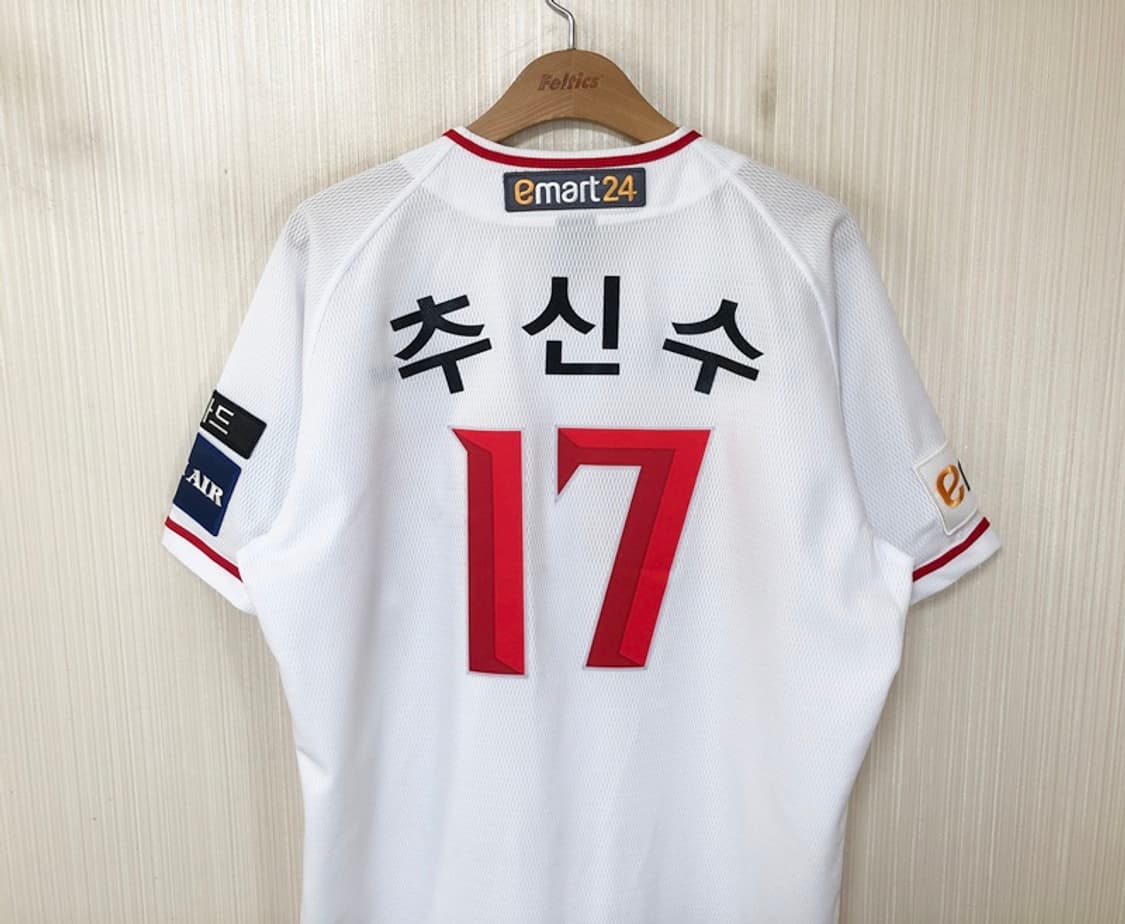 KBO 다이나핏 SSG랜더스 어센틱 홈유니폼/져지 L #17 추신수 상품이미지9
