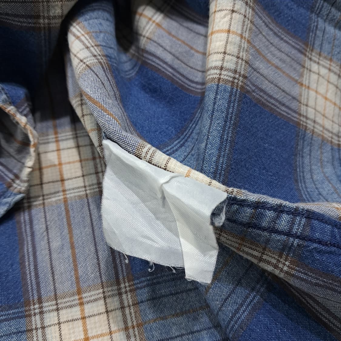 CL260 L 리 90s 코튼 버튼다운 블록 플레이드 체크 셔츠 남방 상품이미지5