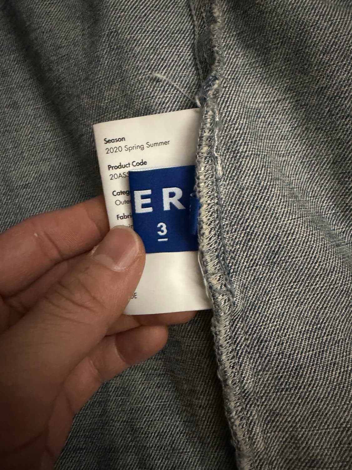 [아더에러] 20SS 스페이스 인베이더 랩핑 데님 자켓 (3사이즈) 상품이미지6