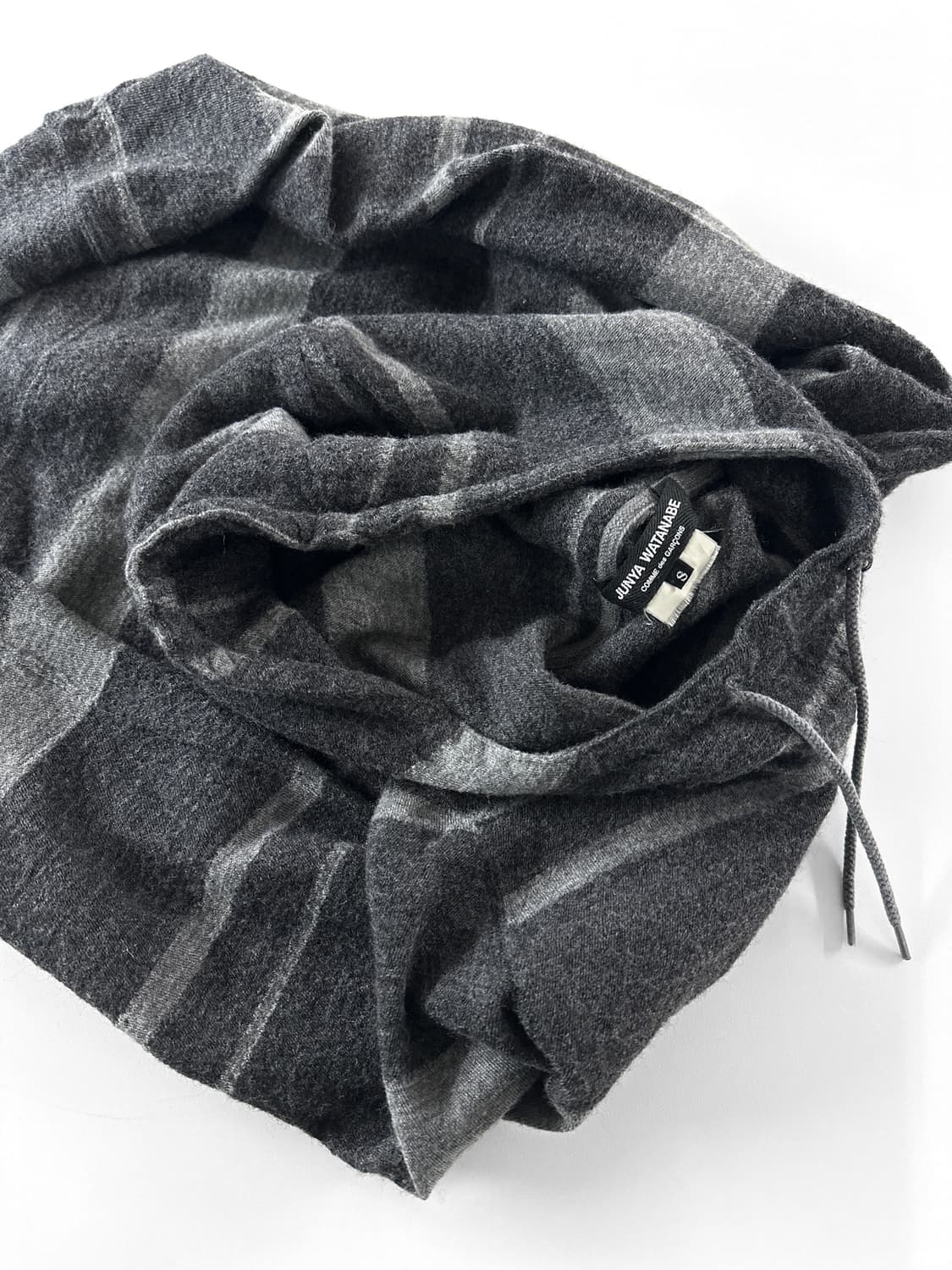 2011 AD 준야 와타나베 꼼데 가르송 스트라이프 울 니트 후디 상품이미지5