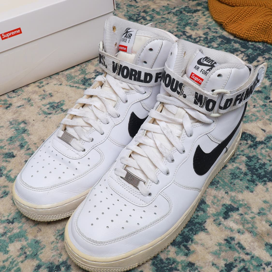 Supreme 나이키 x 슈프림 에어포스 1 하이 화이트 풀박스 정품 상품이미지2