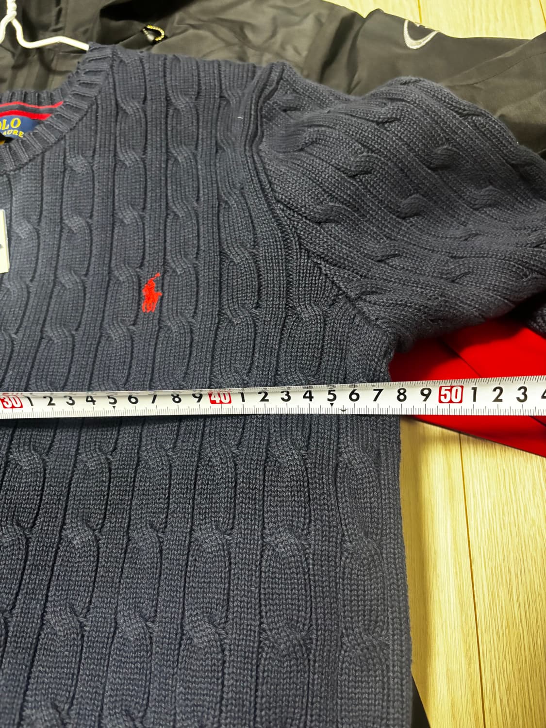 폴로랄프로렌 신형 큐알 블랙 꽈배기 니트 [XL] 상품이미지4