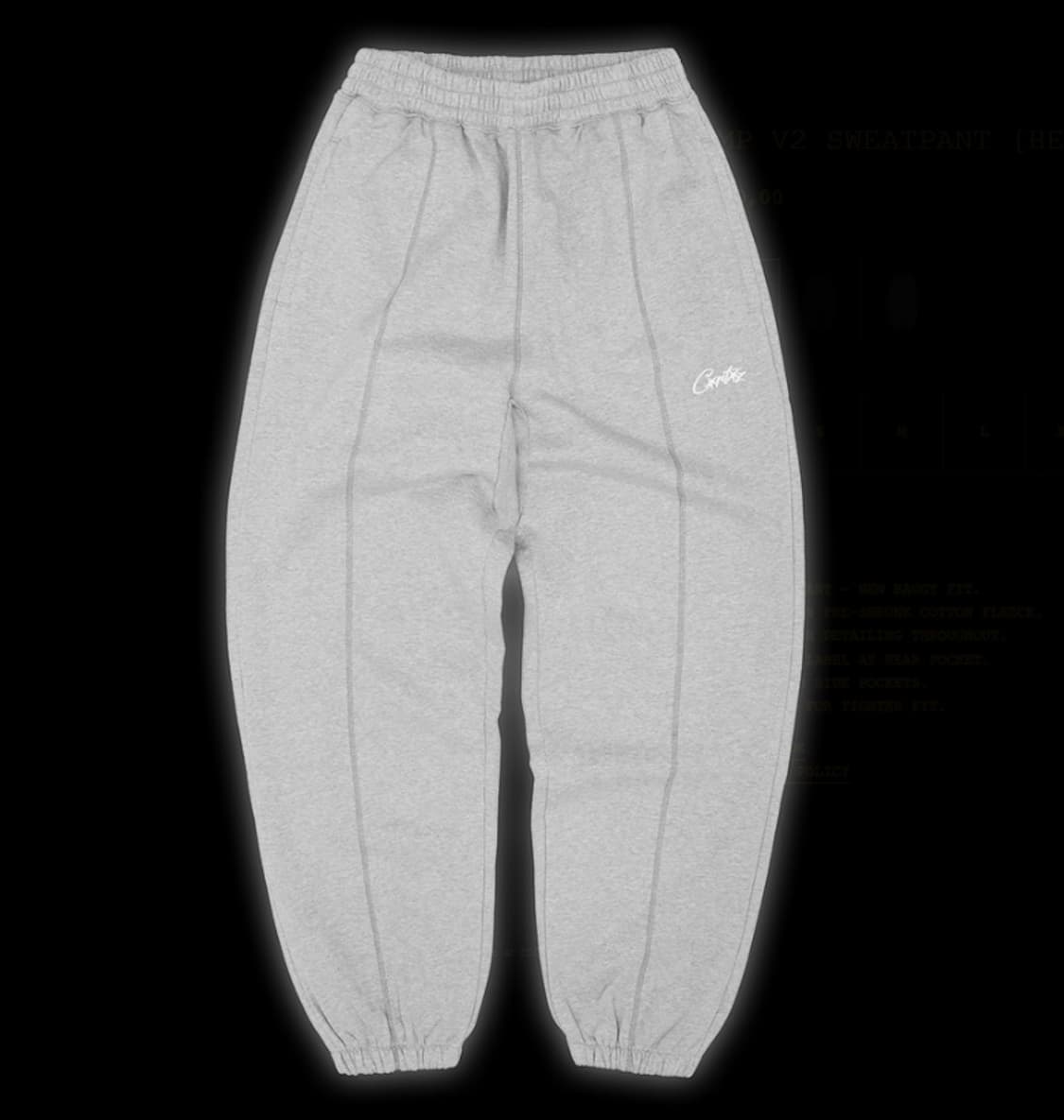 [XL] 코르테이즈 HMP V2 스웻팬츠 헤더 그레이 상품이미지1
