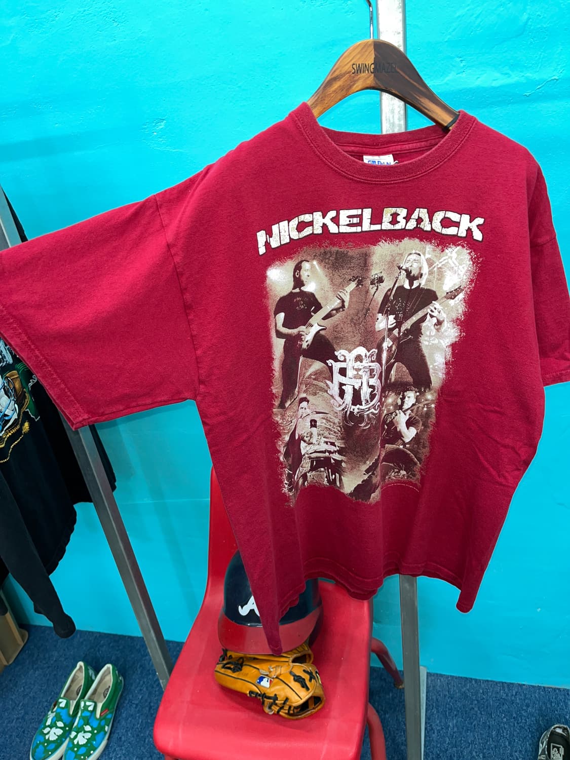 니켈백 투어 밴드티 L 상품이미지2