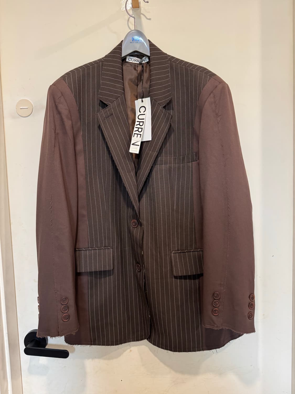 새상품 current 커렌트 콘트라스트 컷오프 대디 블레이저 상품이미지2