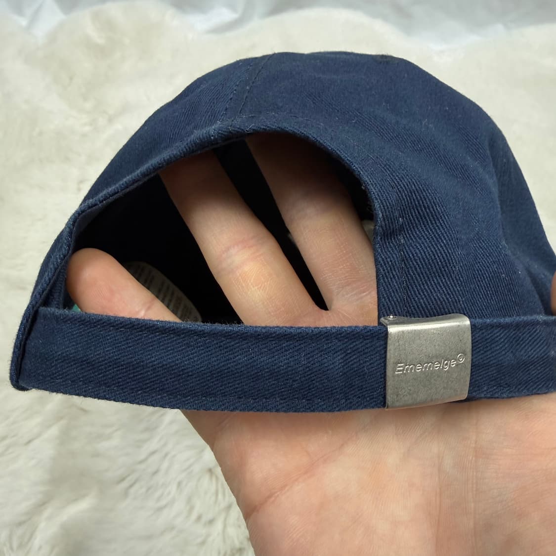 F) Mmlg 자수로고 볼캡 네이비 상품이미지3