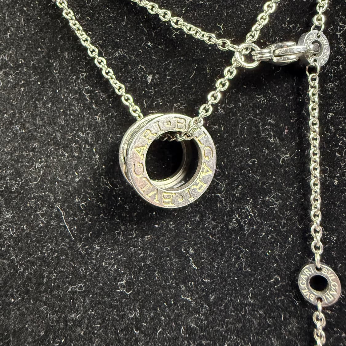 [실버&블랙 컬러] 불가리 세이브 더 칠드런 네클리스 목걸이 상품이미지4