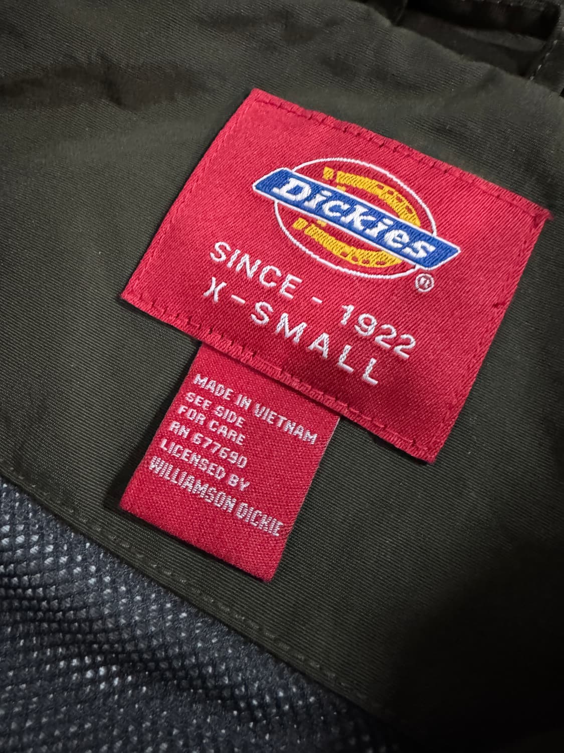 여성 정품 디키즈 오리지널 나일론 후드 바람막이 카키 상품이미지3