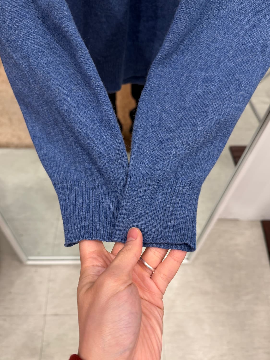 Lacoste 라코스테 하프넥 쿼터 집업 울 니트 상품이미지4