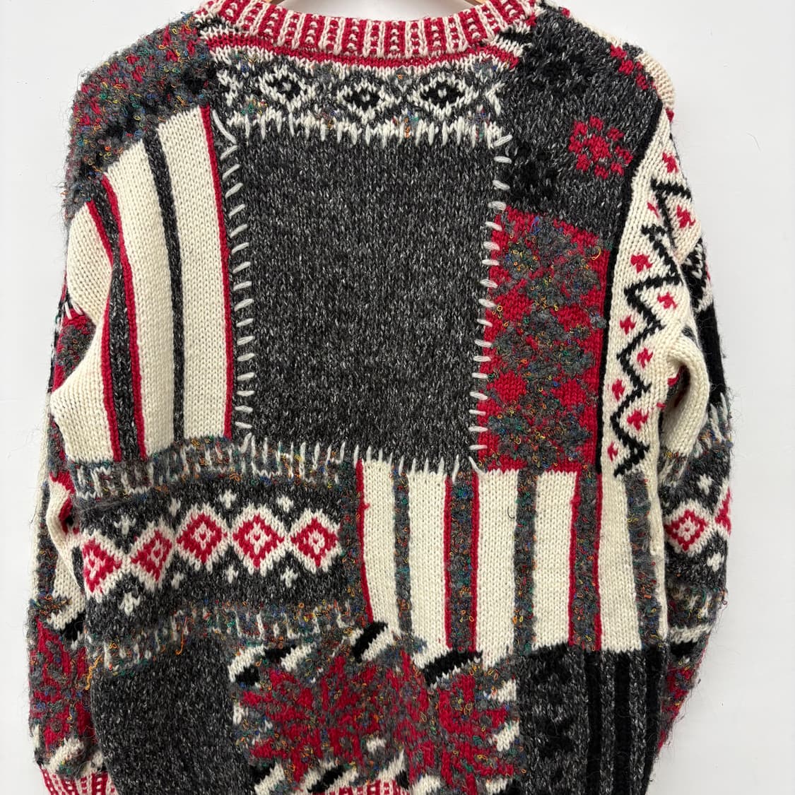 빈티지 패턴 니트 스웨터 여/M 상품이미지5